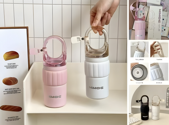 MIMOC STAINLESS STEEL กระบอกน้ำสแตนเลสฝาหิ้ว ราาส่ง 90 บาท