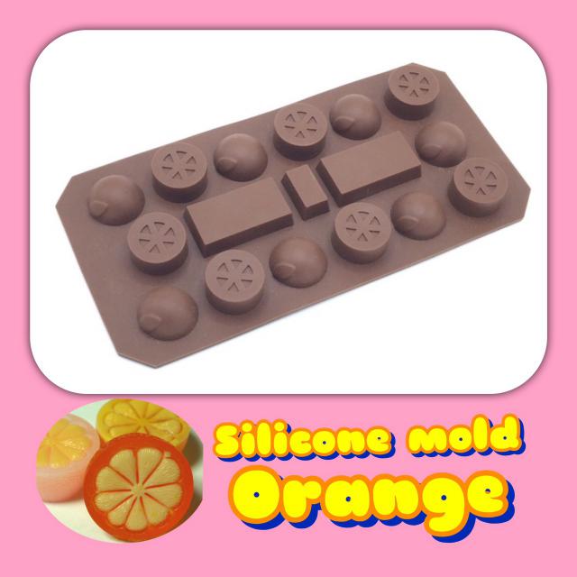 พิมพ์ซิลิโคนรูปส้มครึ่งวงกลม ( Mold Silicone)  ราคาส่ง 25 บาท