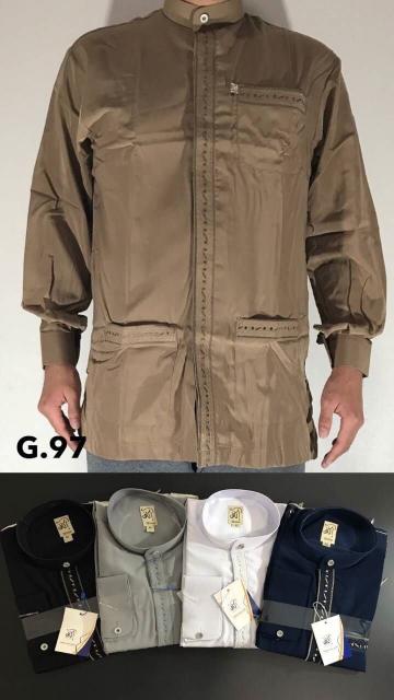 G97. เสื้อกุลง ikaf สลิม แขนยาว ราคาส่ง 3 ชุด 1,000 บาท
