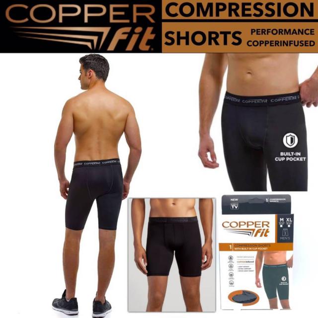 Copper Fit compression shorts กางเกงออกกำลังกาย ผ้ายืดสเปนเนส เนื้อผ้าเย็นพิเศษ ราคาส่ง 110 บาท