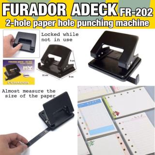 FURADOR ADECK FR-202 2 hole แท่นเจาะรูกระดาษ 2 รู พร้อมแทบวัดขนาดกระดาษ ราคาส่ง 35 บาท