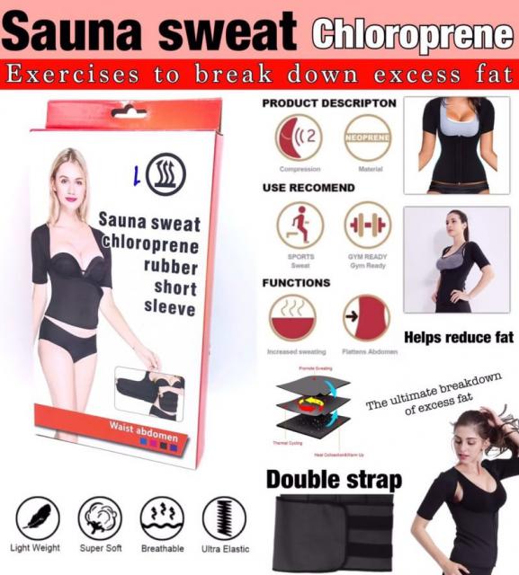 Sauna Sweat Chloroprene ชุดรีดเหงือแบบเต็มตัว เปิดหน้าอก ราคาส่ง 140 บาท