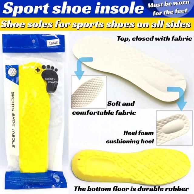 Sport Shoe insole แผ่นพื้นรองเท้ายางซิลิโคนตารางสัปปะรด ผ้ารองเสริมส้นเท้า ลดปวดใส่เล่นกีฬา ยอดฮิต นุ่มมาก ราคาส่ง 55 บา