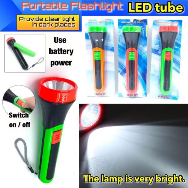 Portable Flashlight Led tube ไฟฉายพกพา แบบสวิทซ์เปิด/ปิด หลอดไฟ Led 12 ชิ้นราคา 200 บาท