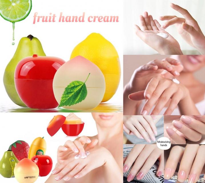 Fruit Hand cream ครีมบำรุงผิวมือ เพิ่มความชุมชื่นให้ฝามือ ราคาส่ง 30 บาท
