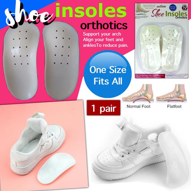 shoe insoles orthotics แผ่นใส่อุ้งเท้าเสริมสรีระแผ่นเท้า 12 ชิ้นราคา 200 บาท