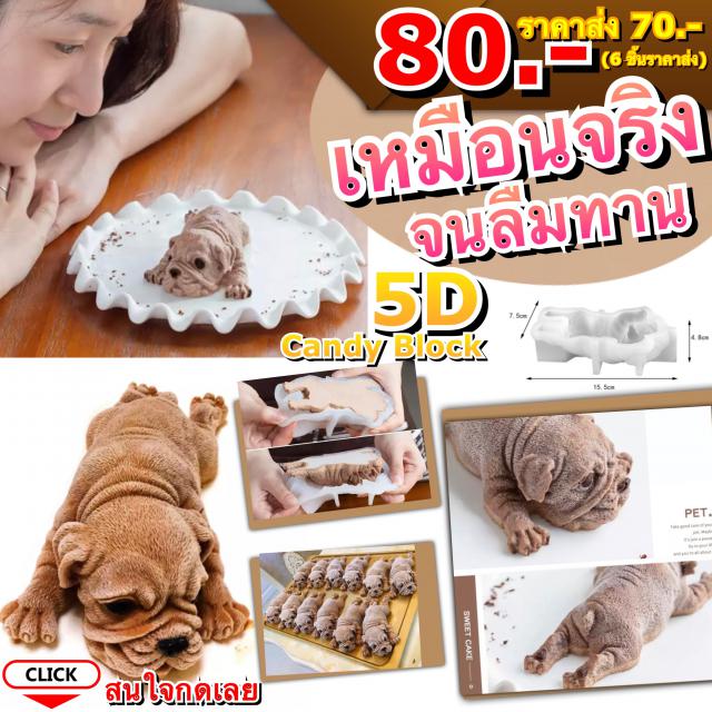Printed silicone dog treats บล็อคทำขนมสุนัข 5D ราคาส่ง 70 บาท