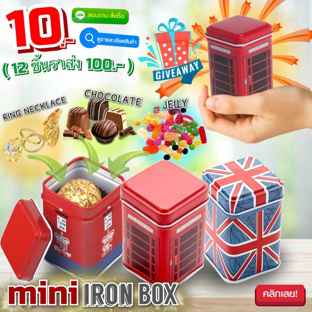 Mini iron box กล่องเหล็กใส่ของอเนกประสงค์ 12 ชิ้นราคา 100 บาท