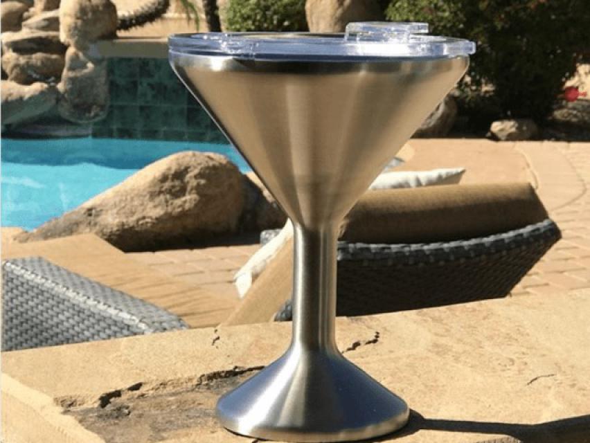 ORCA COOLERS Chasertini Stainless Steel Martini Cup/bpa Free Lid 8OZ 