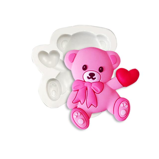 Bear&Heart Silicone ซิลิโคนหมีอุ้มหัวใจ ราคาส่ง 35 บาท
