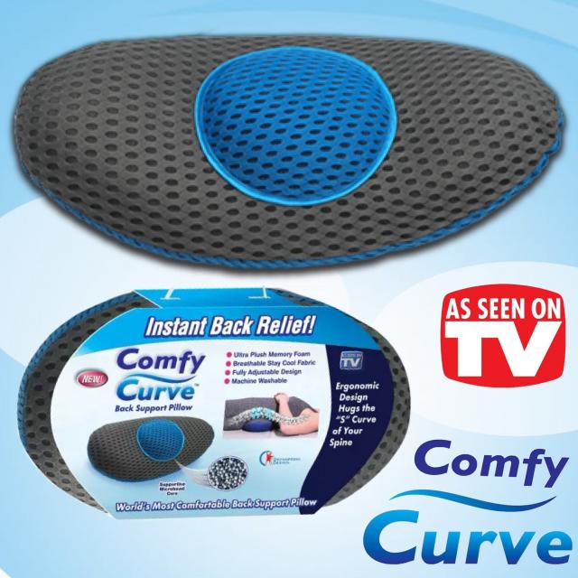 Comfy curve back support pillow หมอนสุขภาพรองแผ่นหลัง ซื้อ 1 แถม 1