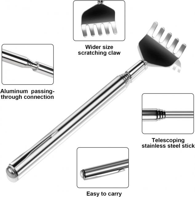 Stainless steel back scratcher ไม้เกาหลังสแตนเลส 12 ชิ้นราคา 200 บาท