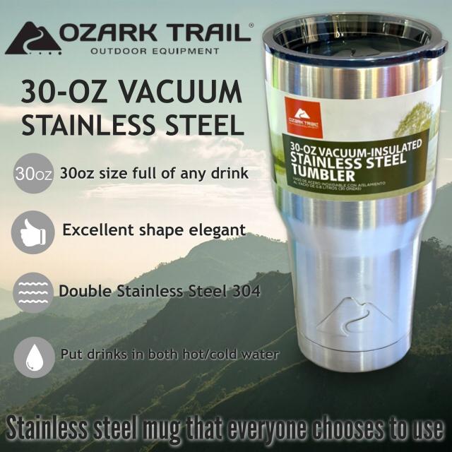 Ozark trail 30oz tumbler แก้วน้ำสแตนเลสเก็บอุหภูมิ ซื้อ 1 แถม 1