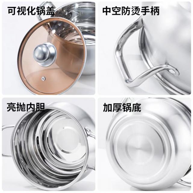 POt stinless steel หม้อต้มสแตนเลส ราคาส่ง 170 บาท