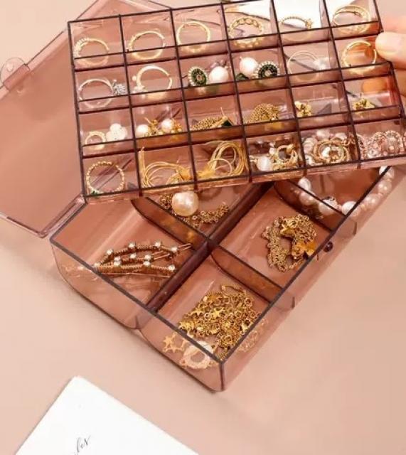 ACRYLIC BOX กล่องอะคริลิค 2 ชั้น ราคาส่ง 35 บาท