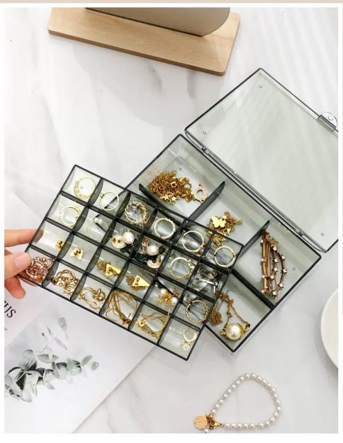 ACRYLIC BOX กล่องอะคริลิค 2 ชั้น ราคาส่ง 35 บาท