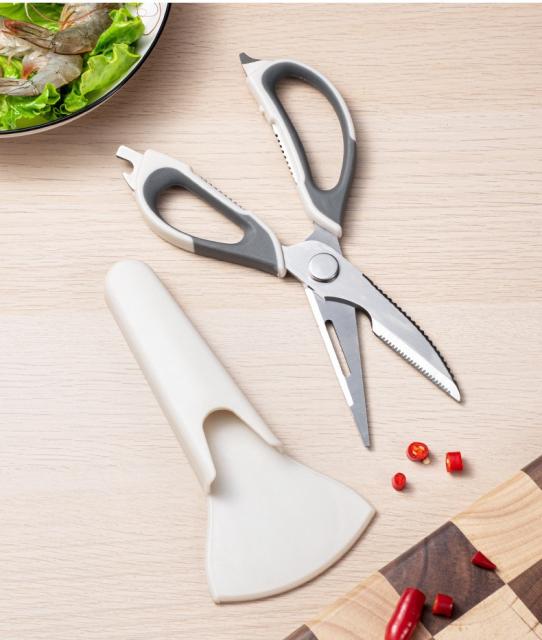 KITCHEN SCISSORS stainless steel กรรไกรครัวสแตนเลส ราคาส่ง 45 บาท