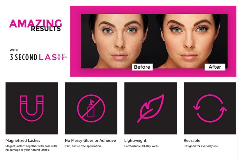 3 SECOND LASI MAGNETIC EYELASHES ชุดขนตาแม่เหล็ก ราคาส่ง 25 บาท