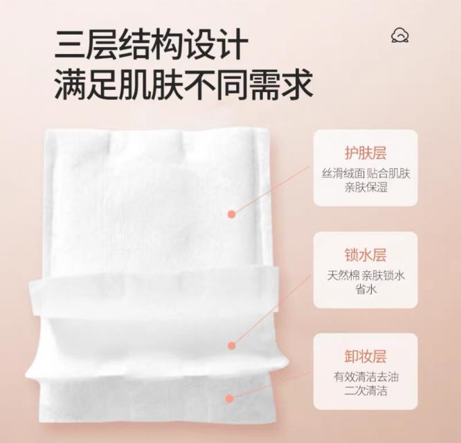 DOUBLE SIDE MAKEUP COTTON แผ่นลำลีเช็ดหน้า ราคาส่ง 25 บาท