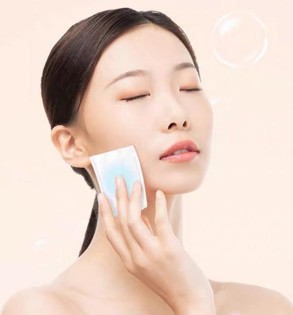 DOUBLE SIDE MAKEUP COTTON แผ่นลำลีเช็ดหน้า ราคาส่ง 25 บาท