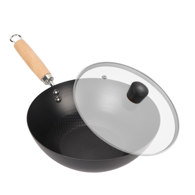 IRON PAN กระทะเหล็กด้ามไม้ ราคาส่ง 110 บาท