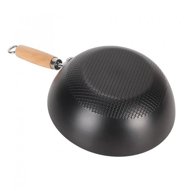 IRON PAN กระทะเหล็กด้ามไม้ ราคาส่ง 110 บาท