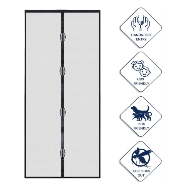 MAGNETIC DOOR CURTAIN ม่านประตูแม่เหล็ก ราคาส่ง 45 บาท