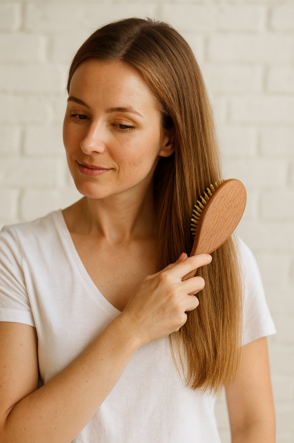 WOODEN COMB แปรงหวีไม้สุขภาพ ราคาส่ง 35 บาท