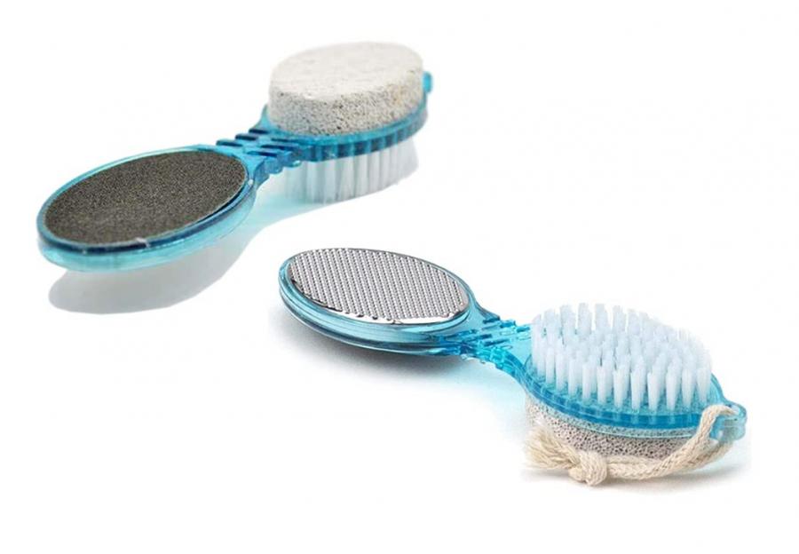 4 HEADED HEEL BRUSH แปรงขัดสันเท้า 4 ทิศทาง 12 ชิ้นราคาส่ง 200 บาท