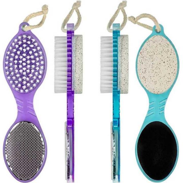 4 HEADED HEEL BRUSH แปรงขัดสันเท้า 4 ทิศทาง 12 ชิ้นราคาส่ง 200 บาท