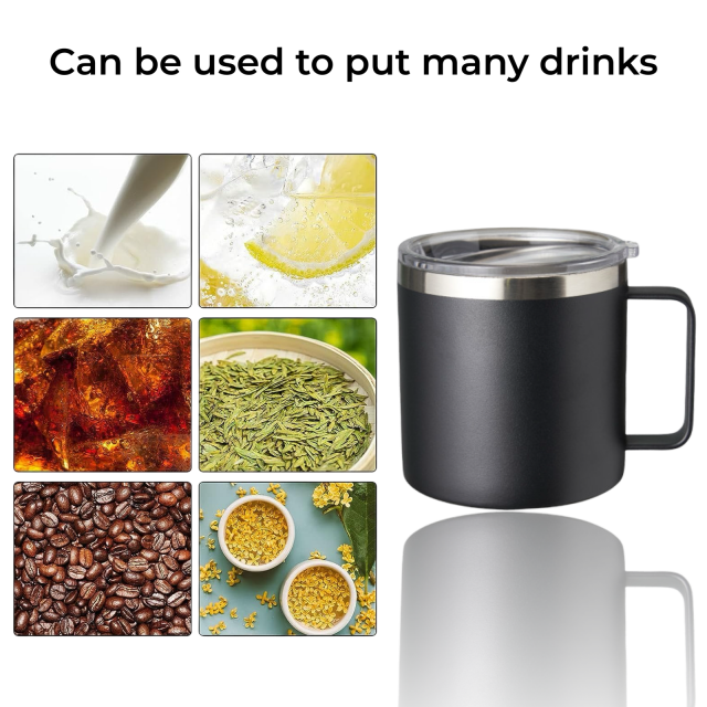 Tumbler stainless steel แก้วน้ำสแตนเลสมือจับ ซื้อ 1 แถม 1