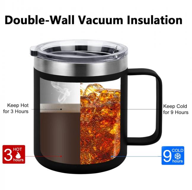 Tumbler stainless steel แก้วน้ำสแตนเลสมือจับ ซื้อ 1 แถม 1