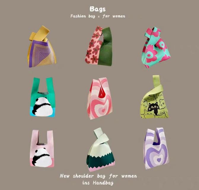 CLOTH BAG กระเป๋าผ้าพกพา 12 ชิ้นราคาส่ง 200 บาท