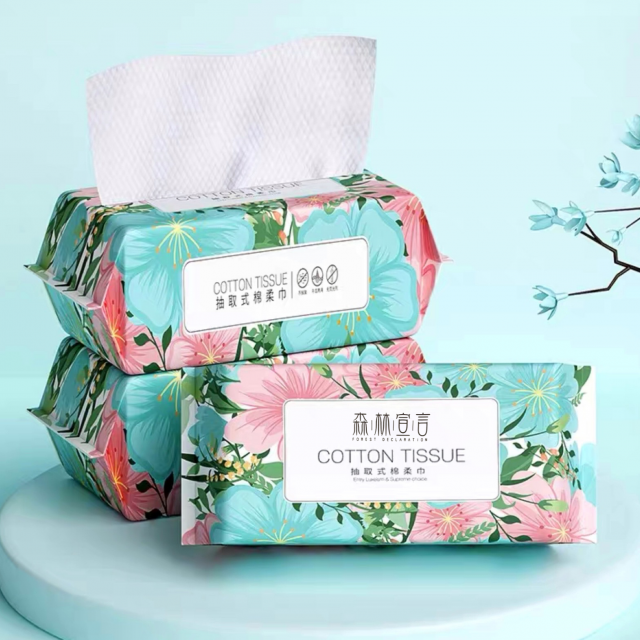 COTTON TISSUE ทิชชู่แห้งเช็ดผิว ซื้อ 1 แถม 1