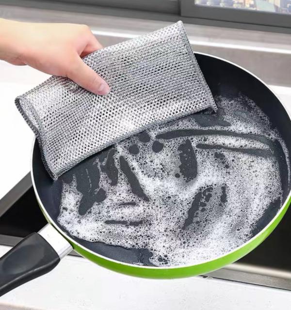STAIN MESH CLOTH ผ้าตะข่ายขจัดคราบ 12 แพ็คราคาส่ง 200 บาท