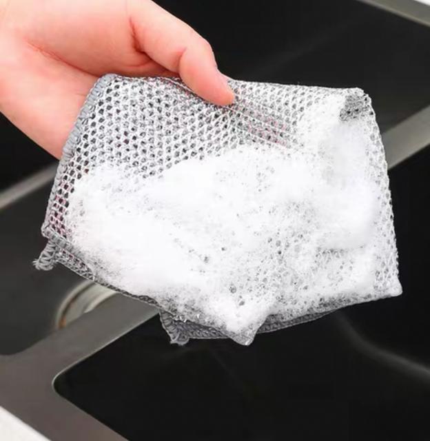 STAIN MESH CLOTH ผ้าตะข่ายขจัดคราบ 12 แพ็คราคาส่ง 200 บาท