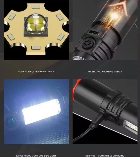 FLASHLIGHT ไฟฉายเอลอีดี ราคาส่ง 45 บาท