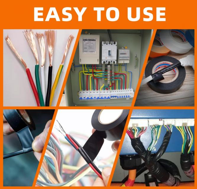 ELECTRICAL TAPE เทปพันสายไฟพันท่อ ราคาส่งแพ็ค 25 บาท