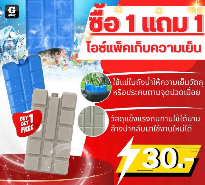 Ice pack for cooling ไอซ์แพ็คเก็บความเย็น ซื้อ 1 แถม 1 