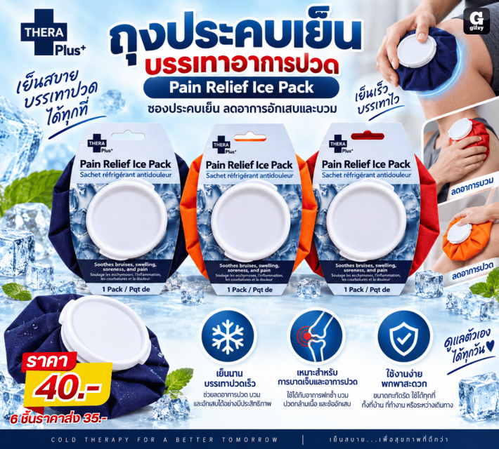 Pain Relief Ice Pack ถุงประคบเย็นบรรเทาอาการปวด
