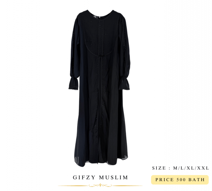 ชุดอาบาย่าปักเลื่อมเต็มตัว ราคา 500 บาท