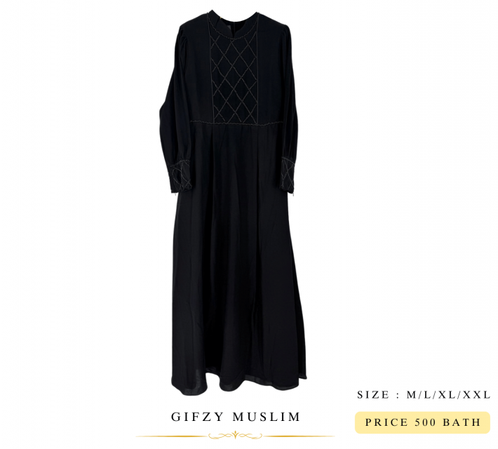 ชุดอาบาย่าลายเพชรตาราง ราคา 500 บาท