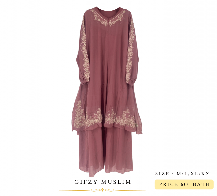 AMIRA ROSE GOLD SET เดรสอามิร่าโรสโกลด์  ราคา 600 