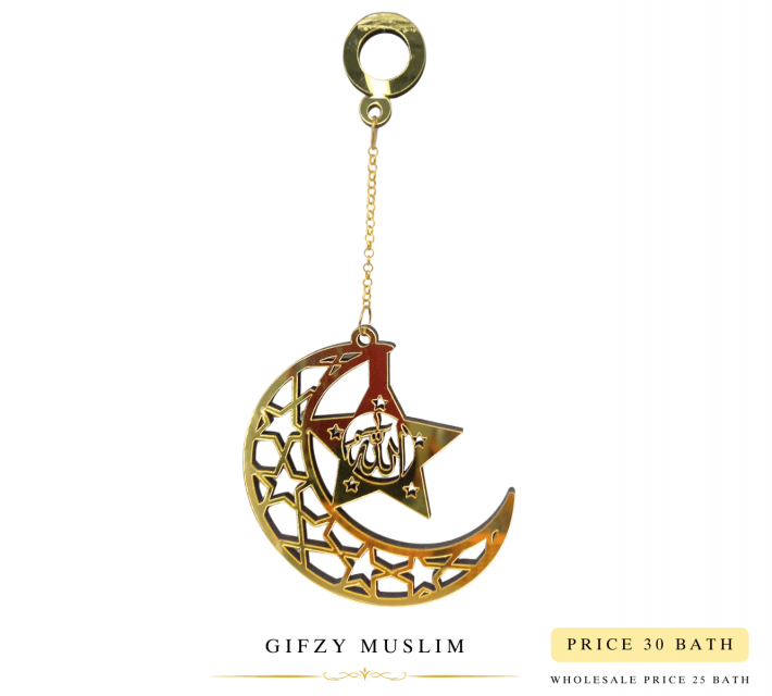 Moon and star hanger ที่แขวนรูปพระจันทร์ดาวสีทอง ร