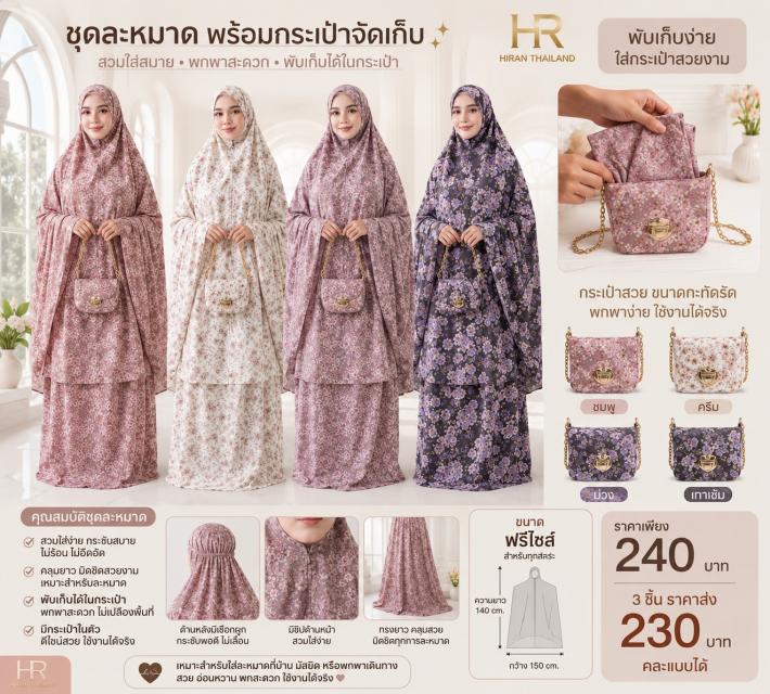 Miren Prayer Set ชุดละหมาดมิเรน ราคาส่ง 230 บาท
